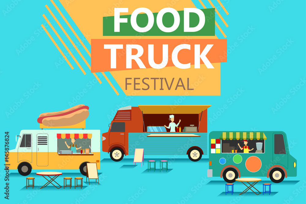 Street Food Truck Festival Poster Street Food Truck Festival Poster