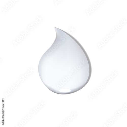 Realistic glossy white liquid drops paint oil milk or cosmetic soap shampoo.