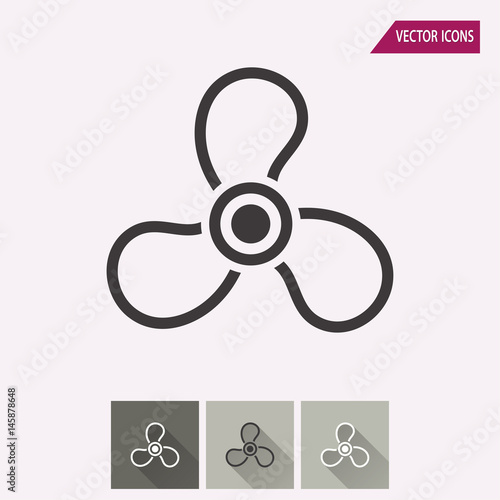 Fan - vector icon.