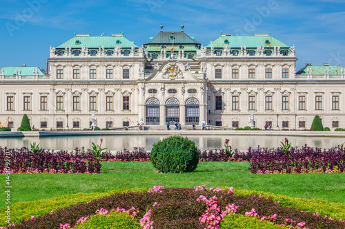 Belvedere Palace in Vienna from its Garden