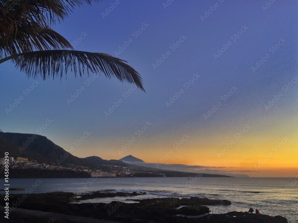 Fototapeta premium sunset on canary