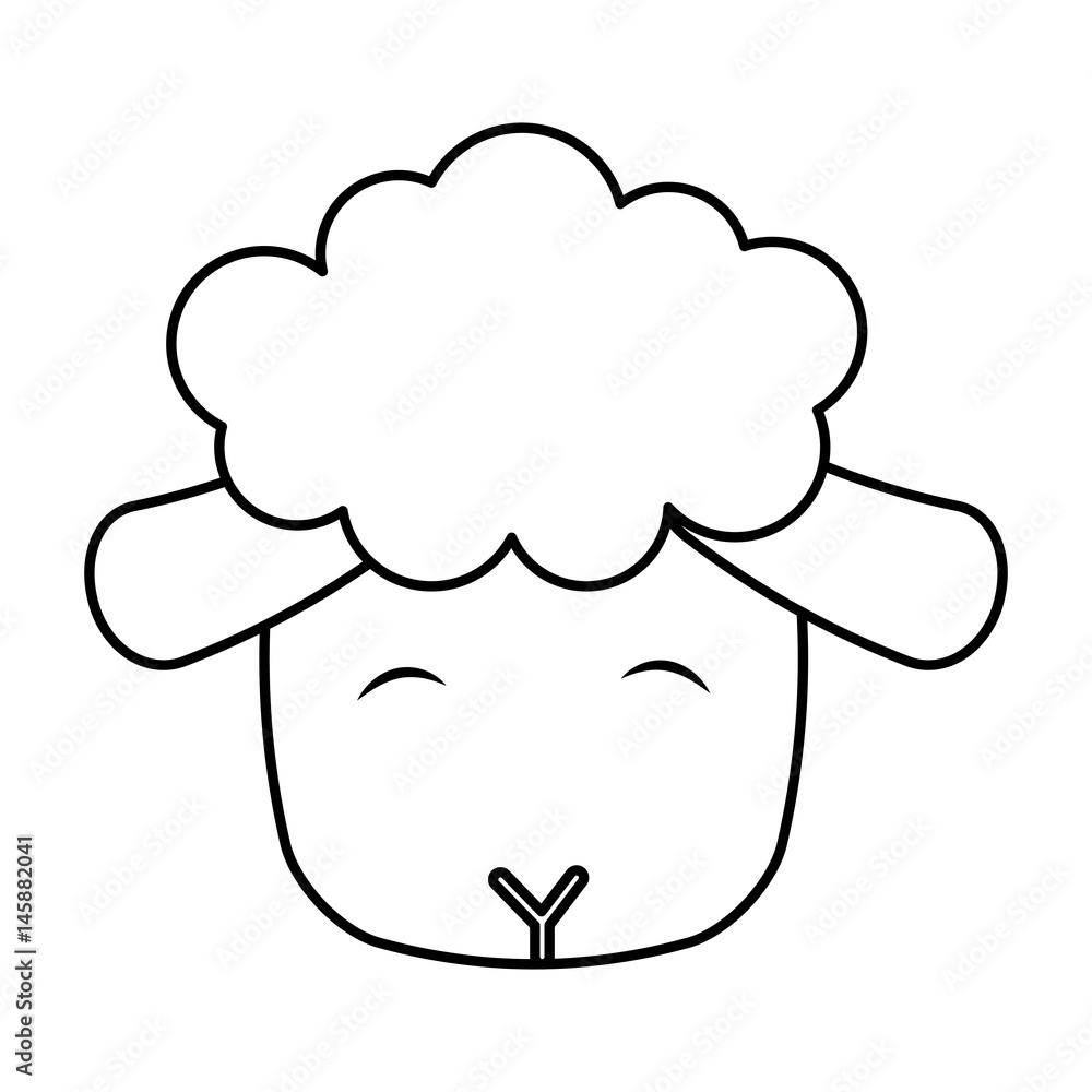 cute sheep manger character vector illustration design cute sheep manger character vector illustration design