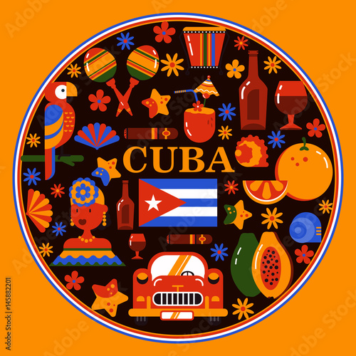 Cuba Havana round banner