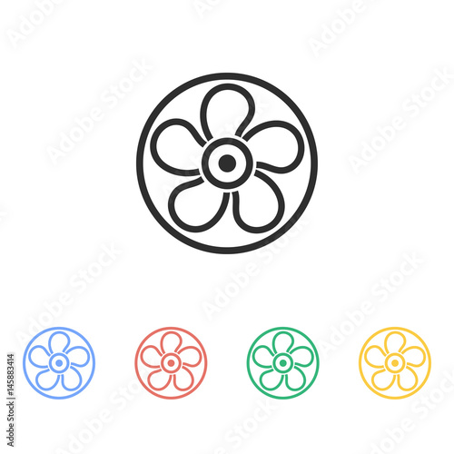 Fan - vector icon.