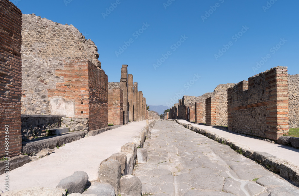 The ruins of Pompeii, Italy