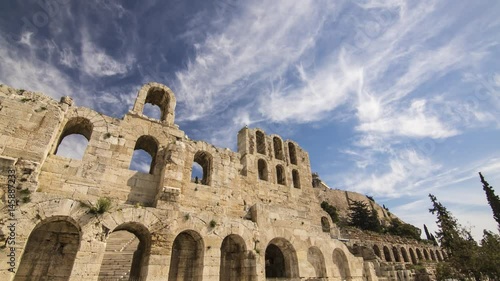 4K Hyperlapse Athens Acropolis & Odeon of Herodes Atticus