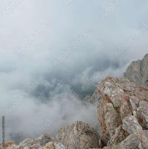 Fog over the rocks of Ai Petri