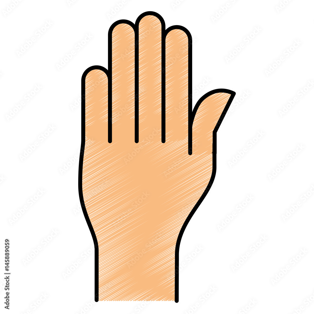 Obraz premium hand human language icon vector illustration design