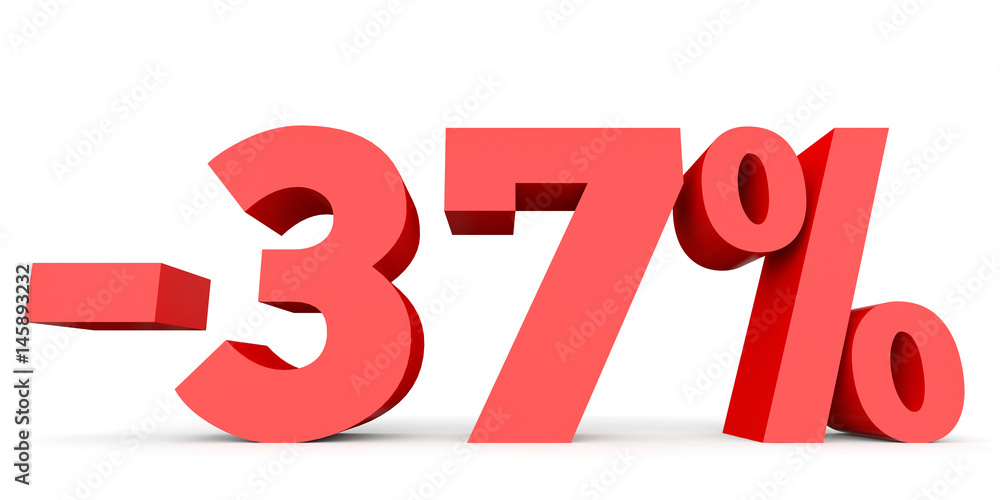 Minus thirty seven percent. Discount 37 %. Minus thirty seven percent. Discount 37 %.