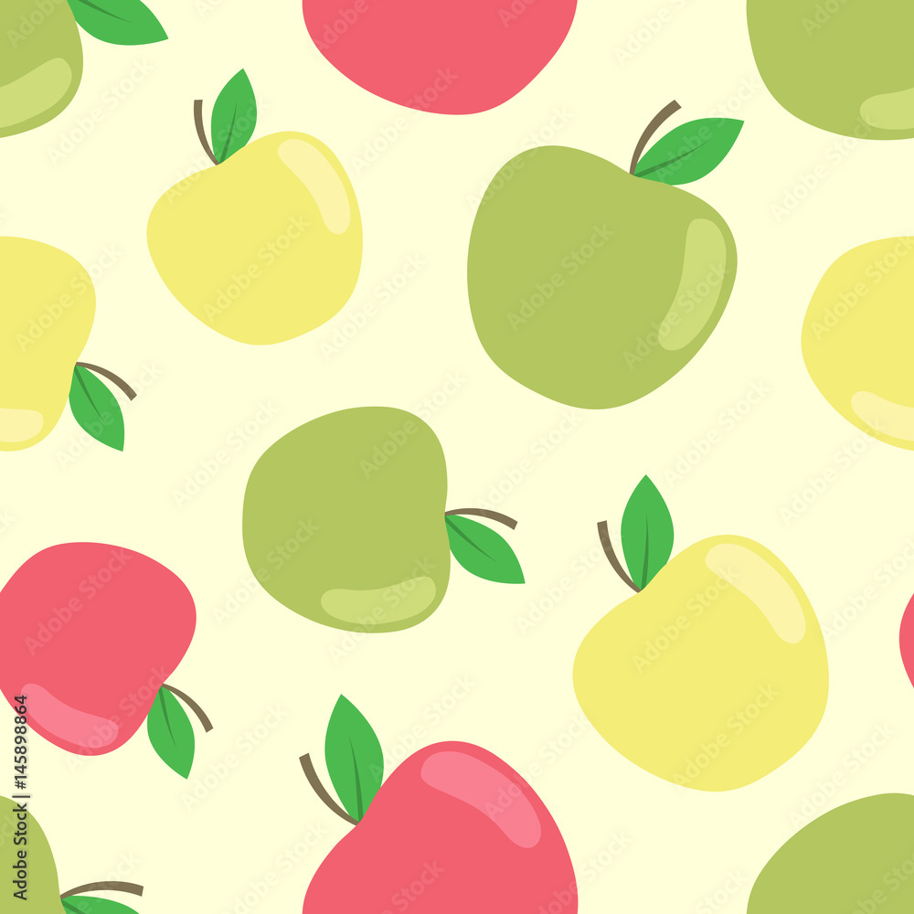 Seamless apple background. Can be used for wallpaper, web page background, surface textures. Seamless apple background. Can be used for wallpaper, web page background, surface textures.