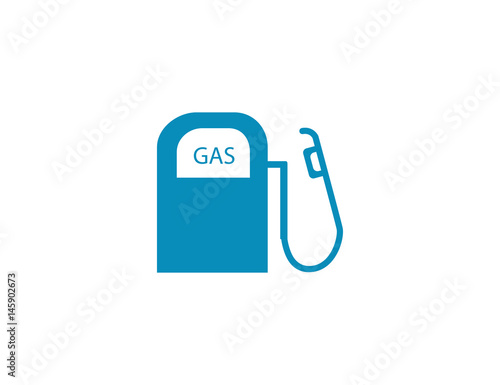 Flat vector gas pump petrol refuel