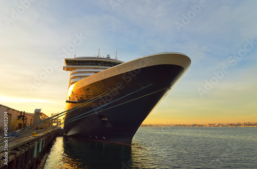 Fotografia Gorgeous cruise ship at a dock