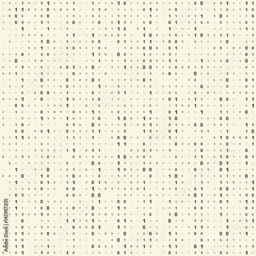  Seamless Binary Code Background. Vector Regular Numbers Texture