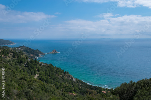 Panorama costiero visto dal monte Argentario