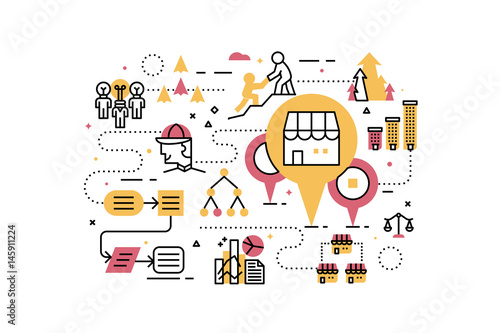 Franchise business illustration