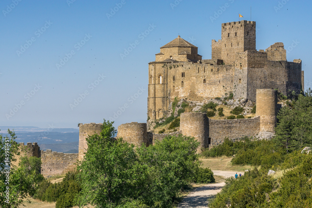 Castle of Loarre and surroundings, Hoya de Huesca Loarre Aragon Huesca Spain