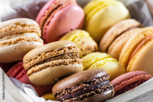 Canvas Print Macarons