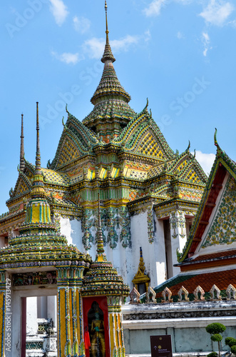 Towers in  Wat Pho  Bangkok  thailand