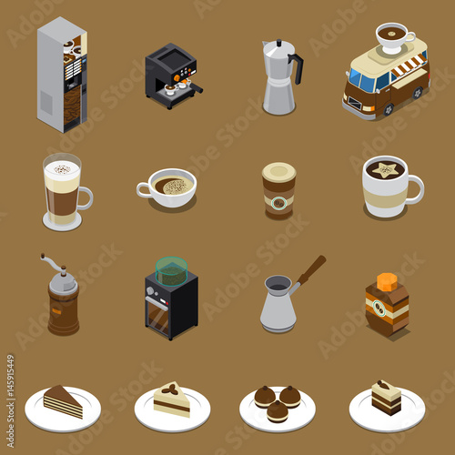 Coffee Isometric Set