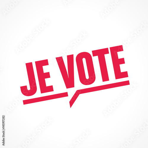 je vote