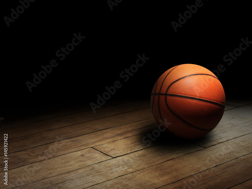 Basketball on Court © Zoltan