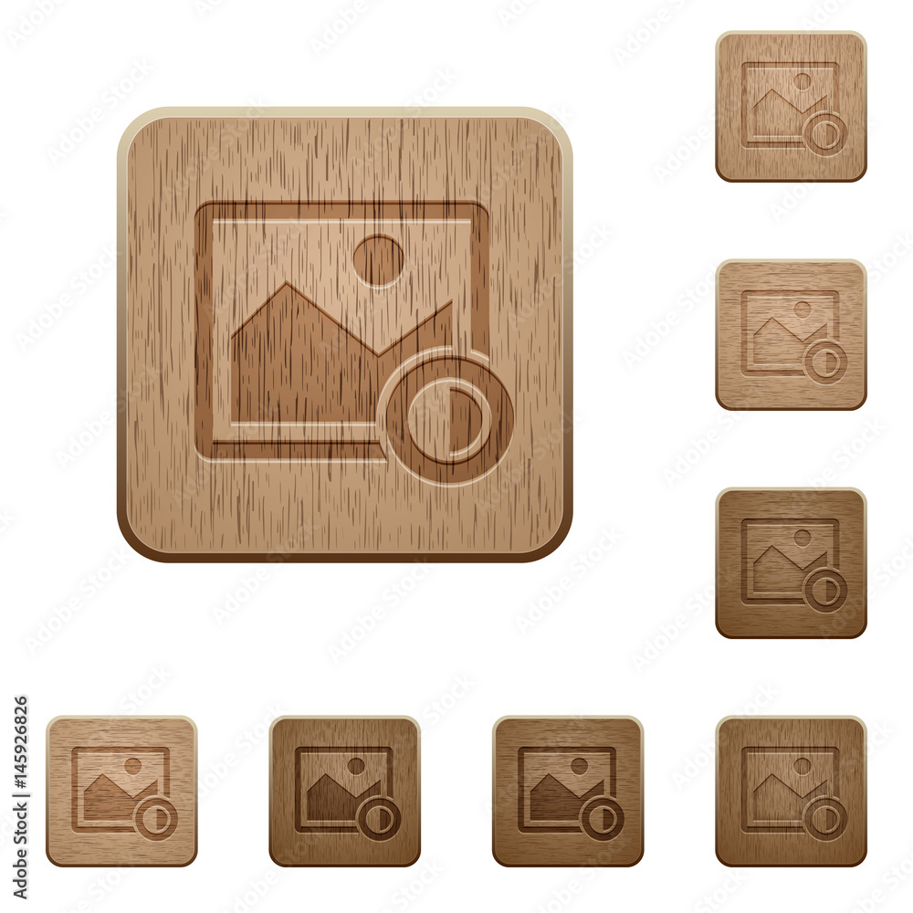 Adjust image contrast wooden buttons Adjust image contrast wooden buttons