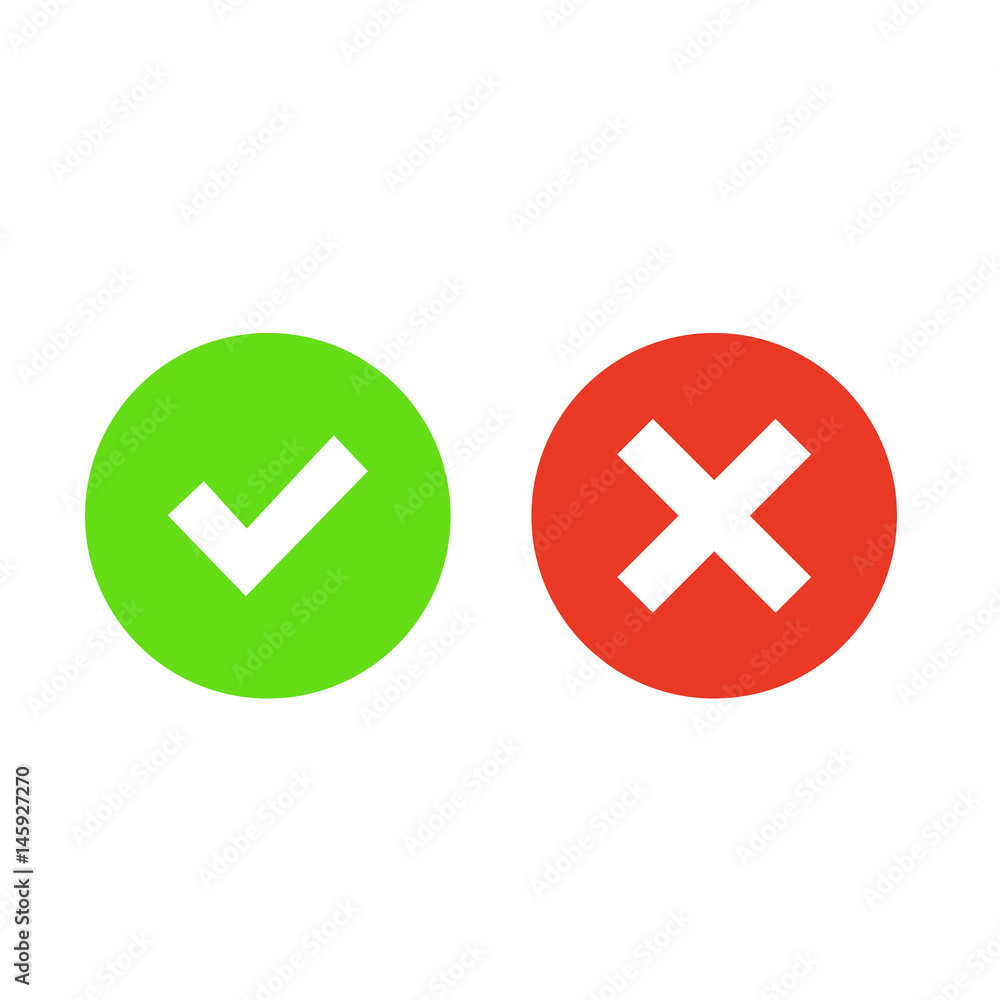 Checkmark and Cross Icons.EPS 10 Checkmark and Cross Icons.EPS 10