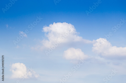 Group of cloud in the blue sky background.