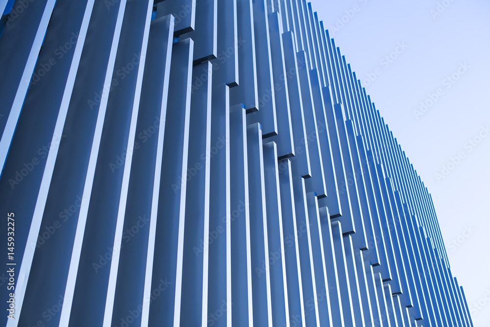 Modern lines in a building exterior. Modern lines in a building exterior.