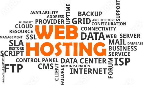 word cloud - web hosting