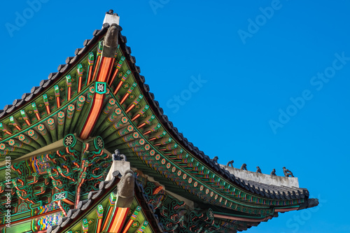 Εκτύπωση καμβά Gwanghwa-mun(gate), Traditional architecture of Korea