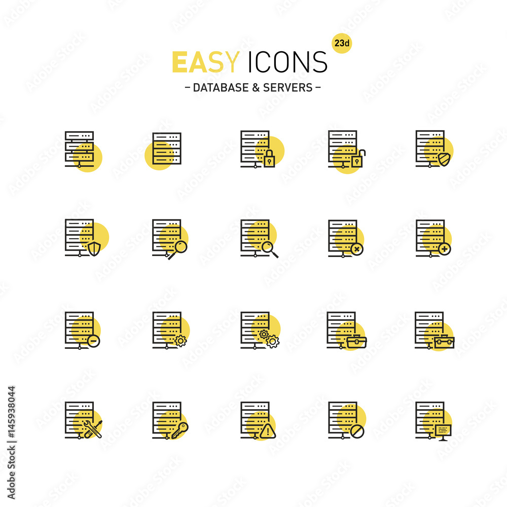 Easy icons 23d Database Easy icons 23d Database
