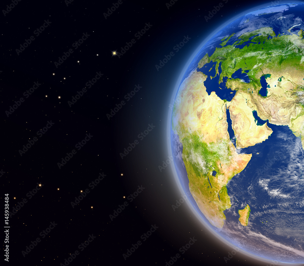 Fototapeta premium Middle East from space