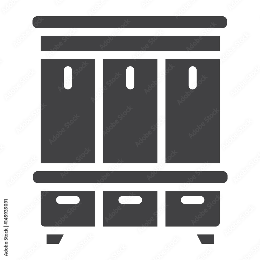 Hallway closet solid icon, Furniture and interior Hallway closet solid icon, Furniture and interior