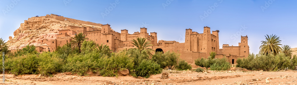 Panoramic view at the Kasbah Ait Benhaddou - Morocco