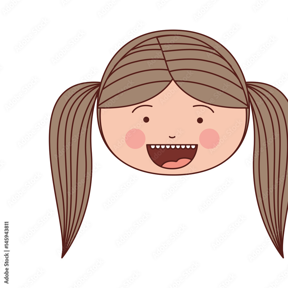 pigtail clipart