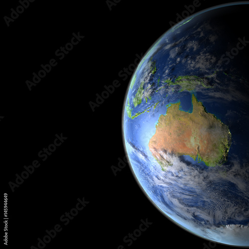 Australia from orbit