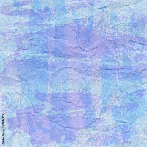 Violet and blue crumpled paper for background