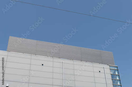 Office building in the city under blue sky