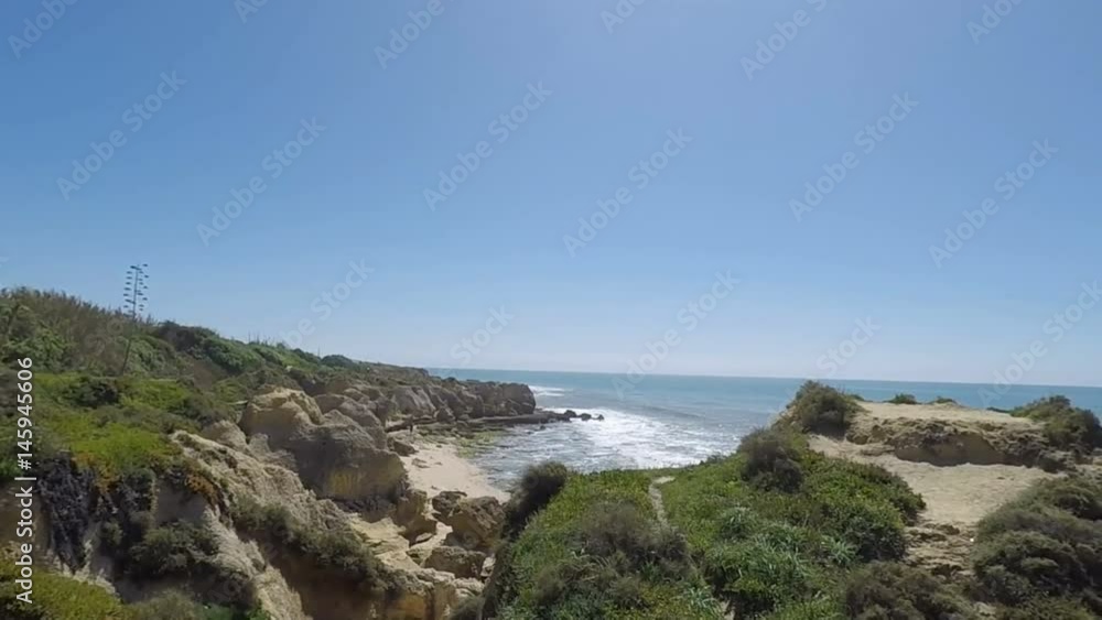 evaristo beach at portugals algarve coast