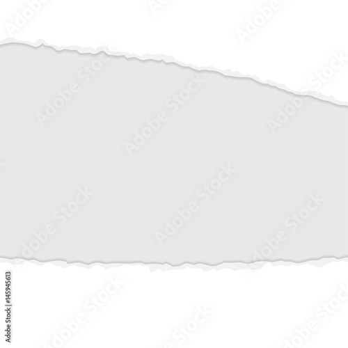 ripped open paper white