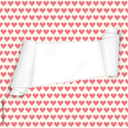 ripped open paper hearts