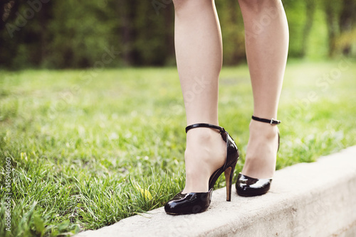 Woman legs and high heels © nickolya
