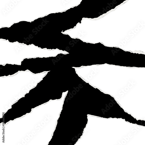 ripped open paper