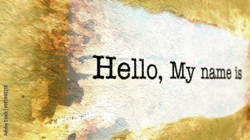 Wallpaper Mural Hello my name is Torontodigital.ca