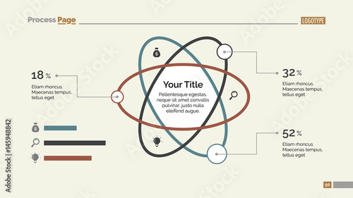 Atom Percentage Chart Slide Template