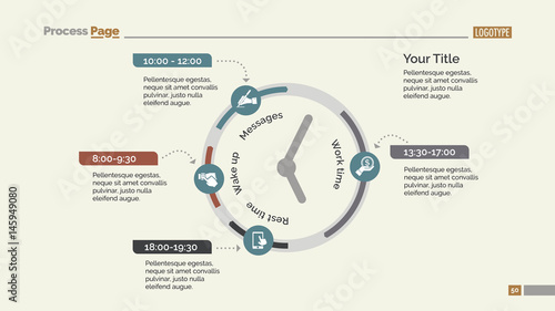 Clock Infographic Diagram Slide Template