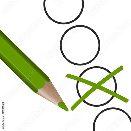 green pen with cross