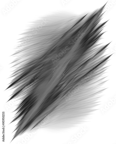 Monochrome abstract fractal illustration 