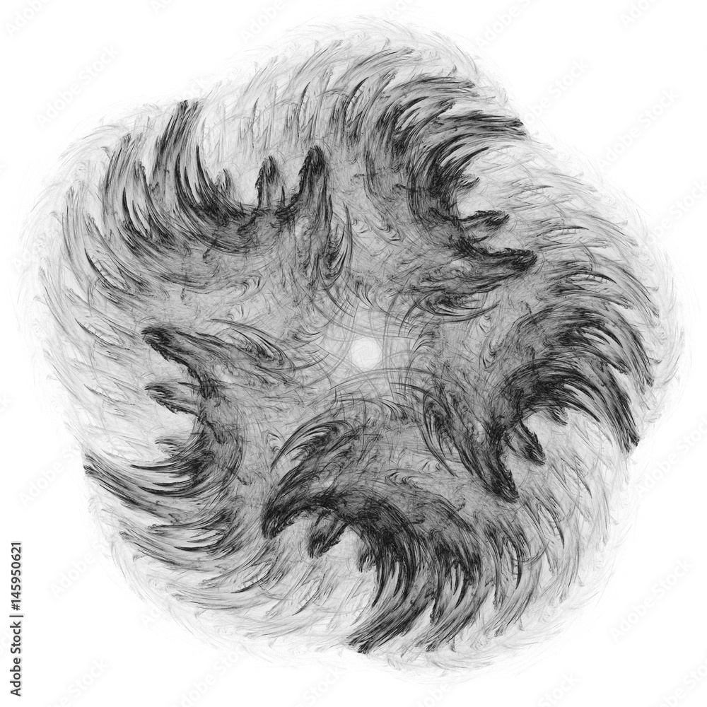 Abstract fractal illustration for creative design Abstract fractal illustration for creative design